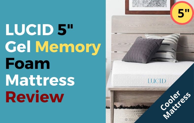 LUCID 5 Inch Gel Memory Foam Mattress Review