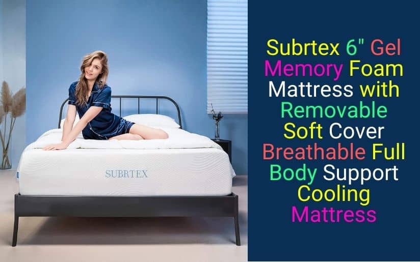 Subrtex 6 Inch Gel Memory Foam Mattress